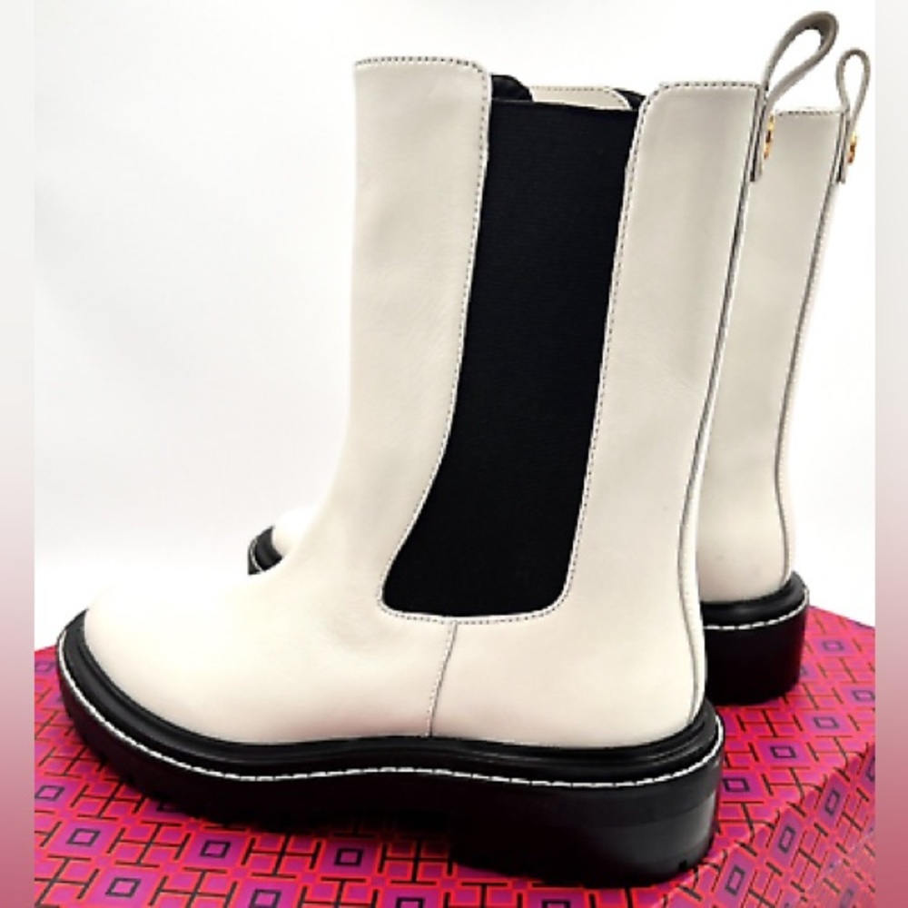 Offers Welcome!! NWT Tory Burch Benton Boot - New Ivory / Perfect Black